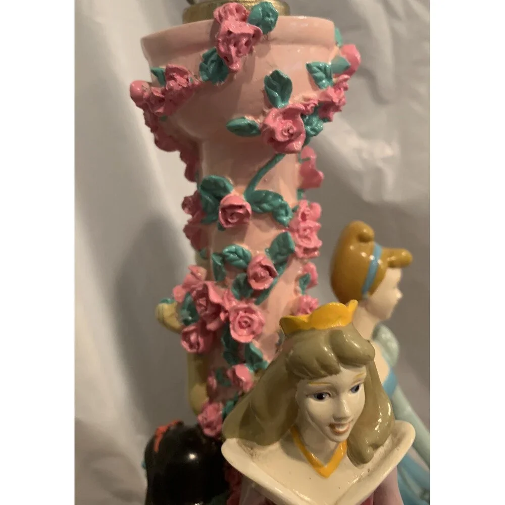Disney Princess Lamp Aurora/Snow White/ Belle/ Cinderella Tested (No Lamp Shade